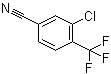 structure of CAS# 1092460-79-1, 3-Chloro-4-(trifluoromethyl)benzonitrile