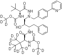 CAS 登录号：1092540-56-1, (3S,8S,9S,12S)-3-(1,1-二甲基乙基)-12-[1,1-二(甲基-d3)乙基-2,2,2-d3]-8-羟基-4,11-二氧代-9-(苯基甲基)-6-[[4-(2-吡啶基)苯基]甲基]-2,5,6,10,13-五氮杂十四烷二酸 1,14-二(甲基-d3) 酯