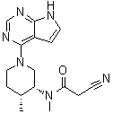 CAS # 1092578-43-2, 2-Cyano-N-methyl-N-[(3R,4R)-4-methyl-1-(7H-pyrrolo[2,3-d]pyrimidin-4-yl)-3-piperidinyl]acetamide