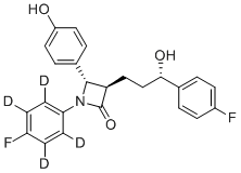 structure of CAS# 1093659-90-5, Ezetimibe-d4