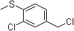 structure of CAS# 109418-89-5, 2-Chloro-4-(chloromethyl)-1-(methylthio)benzene