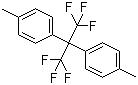 2,2-双(4-甲基苯基)六氟丙烷分子结构 (CAS 1095-77-8)