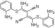 structure of CAS# 109511-58-2, 2,3-Bis[amino[(2-aminophenyl)thio]methylene]butanedinitrile