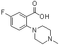 CAS 登录号：1096829-46-7, 5-氟-2-(4-甲基-1-哌嗪基)苯甲酸