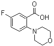 structure of CAS# 1096880-75-9, 5-氟-2-(4-吗啉基)苯甲酸
