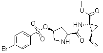 CAS 登录号：1098339-43-5, (1R,2S)-1-[[[(2S,4S)-4-[[(4-溴苯基)磺酰基]氧基]-2-吡咯烷基]羰基]氨基]-2-乙烯基-环丙烷羧酸甲酯