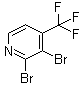 2,3-Dibromo-4-(trifluoromethyl)pyridine molecular structure (CAS 1099598-01-2)