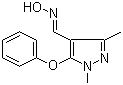 structure of CAS# 110035-28-4, 1,3-二甲基-5-苯氧基-1H-吡唑-4-甲醛肟