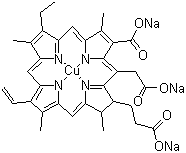 structure of CAS# 11006-34-1, Chlorophyllin
