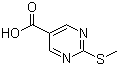 structure of CAS# 110099-94-0, 2-(Methylthio)pyrimidine-5-carboxylic acid