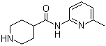 structure of CAS# 110105-99-2, N-(6-Methylpyridin-2-yl)piperidine-4-carboxamide