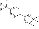 structure of CAS# 1101205-23-5, 5-(Trifluoromethyl)pyridine-2-boronic acid pinacol ester