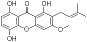 structure of CAS# 110187-11-6, 1,5,8-Trihydroxy-3-methoxy-2-prenylxanthone