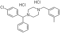 structure of CAS# 1104-22-9, Meclizine dihydrochloride