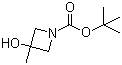 structure of CAS# 1104083-23-9, tert-Butyl 3-hydroxy-3-methylazetidine-1-carboxylate