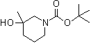 tert-Butyl 3-hydroxy-3-methylpiperidine-1-carboxylate molecular structure (CAS 1104083-27-3)