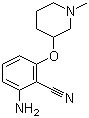 CAS # 1104467-66-4, 2-Amino-6-[(1-methyl-3-piperidinyl)oxy]benzonitrile