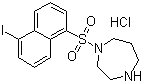 structure of CAS# 110448-33-4, Hexahydro-1-[(5-iodo-1-naphthalenyl)sulfonyl]-1H-1,4-diazepine hydrochloride