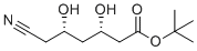 (3S,5S)-tert-Butyl 6-cyano-3,5-dihydroxyhexanoate molecular structure (CAS 1105067-92-2)