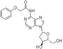 structure of CAS# 110522-74-2, N-(Phenoxyacetyl)-2'-deoxyadenosine