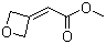 structure of CAS# 1105665-34-6, Methyl 2-(oxetan-3-ylidene)acetate