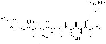 CAS 登录号：110590-65-3, L-酪氨酰-L-异亮氨酰甘氨酰-L-丝氨酰-L-精氨酰胺