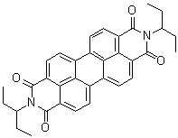 structure of CAS# 110590-81-3, 2,9-二(1-乙基丙基)蒽并[2,1,9-def:6,5,10-d'e'f']二异喹啉-1,3,8,10(2H,9H)-四酮