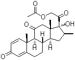 structure of CAS# 1106-03-2, 16-Meprednisone acetate