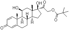 泼尼松龙戊酸酯分子结构 (CAS 1107-99-9)