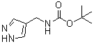 tert-Butyl N-((1H-pyrazol-4-yl)methyl)carbamate molecular structure (CAS 1107620-72-3)