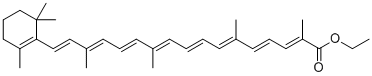CAS # 1109-11-1, Food orange 7, ethyl (2E,4E,6E,8E,10E,12E,14E,16E)-2,6,11,15-tetramethyl-17-(2,6,6-trimethylcyclohexen-1-yl)heptadeca-2,4,6,8,10,12,14,16-octaenoate