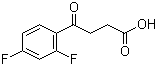 structure of CAS# 110931-77-6, 4-(2',4'-二氟苯基)-4-氧代丁酸