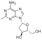 2-Methyl-2'-deoxyadenosine molecular structure (CAS 110952-90-4)