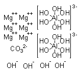 structure of CAS# 11097-59-9, 铝酸碳酸镁