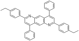 CAS 登录号：1110276-68-0, 2,7-二(4-乙基苯基)-4,9-二苯基吡啶并[2,3-g]喹啉