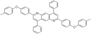 CAS # 1110276-79-3, 2,7-Bis[4-(4-methylphenoxy)phenyl]-4,9-diphenypyrido[2,3-g]quinoline