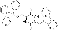structure of CAS# 111061-56-4, Fmoc-O-trityl-L-serine