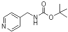 structure of CAS# 111080-65-0, [(Pyridin-4-yl)methyl]carbamic acid tert-butyl ester