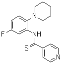 CAS 登录号：1113044-49-7, N-[5-氟-2-(1-哌啶基)苯基]-4-吡啶硫代甲酰胺