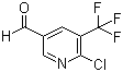 structure of CAS# 1113049-90-3, 6-Chloro-5-(trifluoromethyl)-3-pyridinecarboxaldehyde