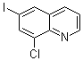 8-氯-6-碘喹啉分子结构 (CAS 111454-67-2)
