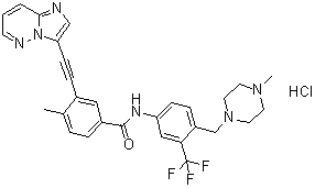 structure of CAS# 1114544-31-8, Ponatinib hydrochloride