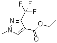 structure of CAS# 111493-74-4, 1-Methyl-3-(trifluoromethyl)-1H-pyrazole-4-carboxylic acid ethyl ester
