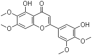 structure of CAS# 111537-41-8, 5,3'-Dihydroxy-6,7,4',5'-tetramethoxyflavone