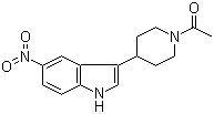 CAS # 111608-65-2, 1-[4-(5-Nitro-1H-indol-3-yl)-1-piperidinyl]ethanone