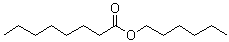structure of CAS# 1117-55-1, Octanoic acid hexyl ester
