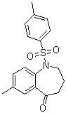 structure of CAS# 1118507-77-9, 1,2,3,4-Tetrahydro-7-methyl-1-[(4-methylphenyl)sulfonyl]-5H-1-benzazepin-5-one