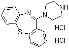 structure of CAS# 111974-74-4, 11-Piperazinodibenzo[b,f][1,4]thiazepine dihydrochloride
