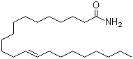 Erucylamide molecular structure (CAS 112-84-5)