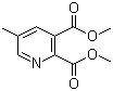structure of CAS# 112110-16-4, Dimethyl 5-methylpyridine-2,3-dicarboxylate